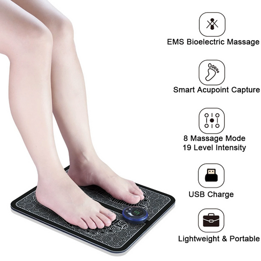 Electric EMS Foot Massager Pad, a portable and foldable massage mat