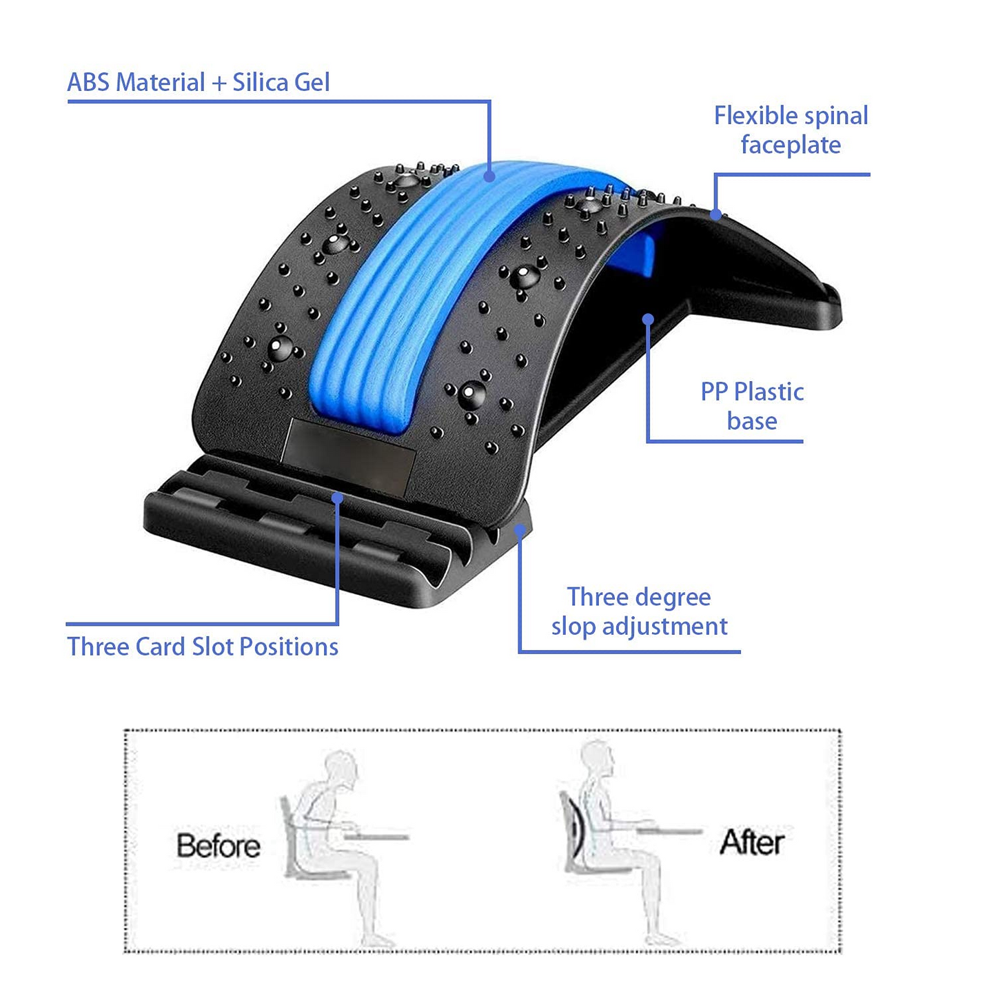 Back Stretcher Magneto Therapy Massage Tool