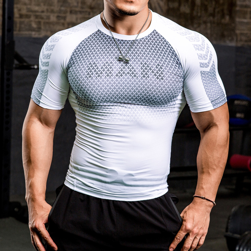 Maximize Your Workout with Men's Compression T-Shirt - Short Sleeve Athletic Sport Tees for Gym, Running, and Fitness