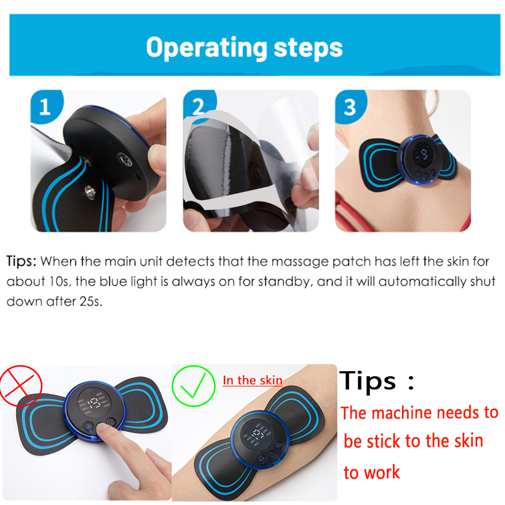 The LCD Display EMS Neck Stretcher Electric Massager